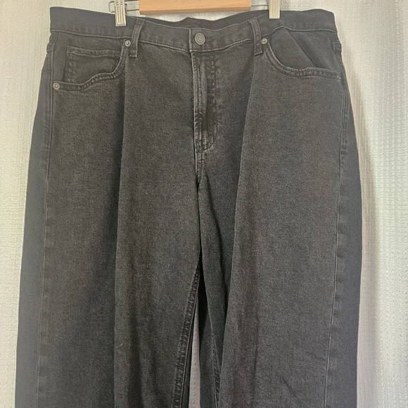 Gap Mid Rise '90s Loose Jeans Black 14 TALL - Picture 2 of 7